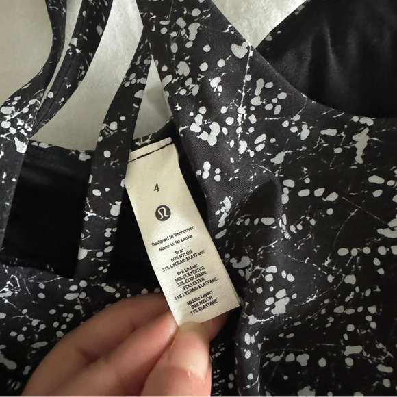 ๐๐ค Lululemon Energy Reflective Long Line Bra Crinkle Dust Alpine White Multi - Picture 8 of 11